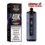 Crown Bar Al Fakher 40K Blueberry Cherry 6mg Disposable