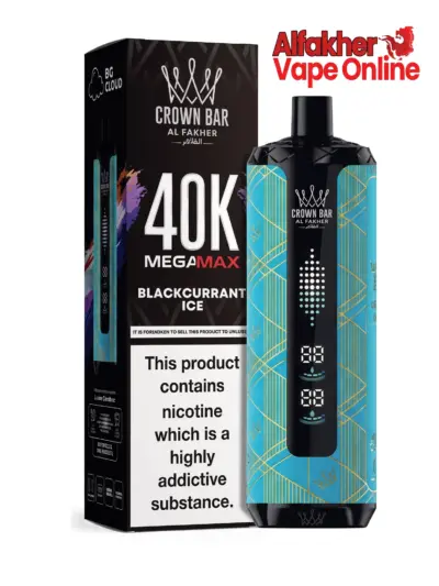 Crown Bar Al Fakher 40k Black Current Ice 6mg Disposable Vape