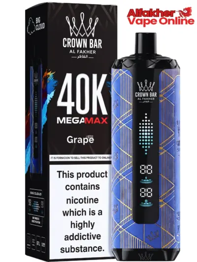 Crown Bar Al Fakher 40K Grape 6mg Disposable Vape