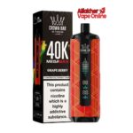 Crown Bar Al Fakher 40K Grape Berry 6mg Disposable Vape