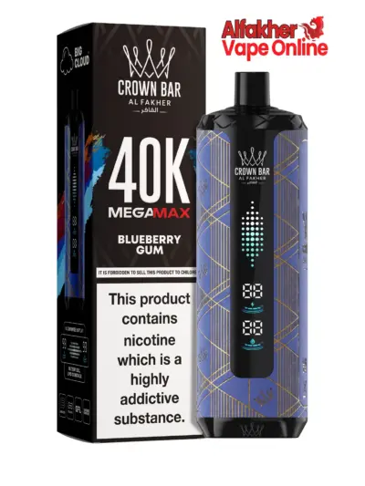 Crown Bar Al Fakher 40k Blueberry Gum 6mg Disposable Vape